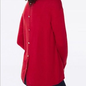 NYDJ Button Back Boat Neck Sweater